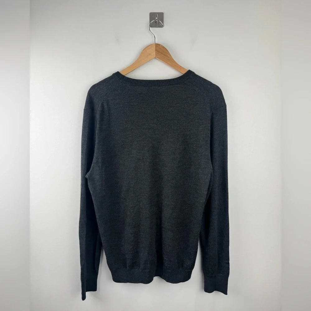 J.Crew Men Merino Wool V Neck Sweater Size Large